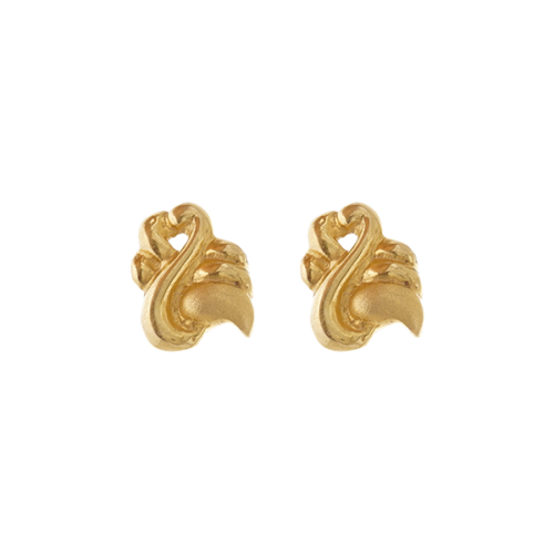 22k Plain Gold Earring JG-2106-01478 – Jewelegance