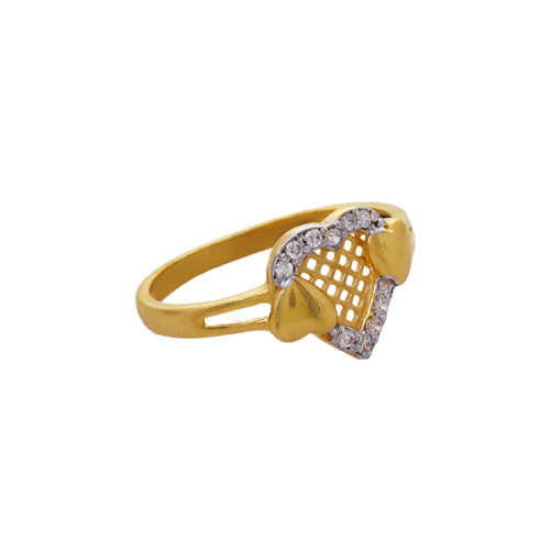 1 Gram Gold Plated Blue Stone With Diamond Designer Ring For Ladies - Style  Lrg-087 – Soni Fashion®