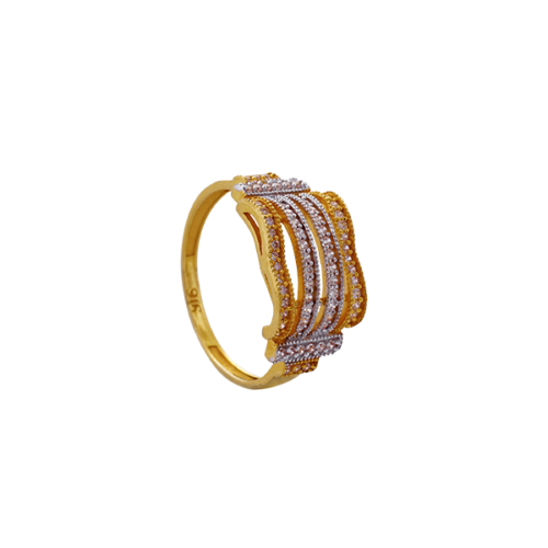 Buy quality 916 Fancy Plain Gold Casting Ladies Ring LRG -0559 in Ahmedabad